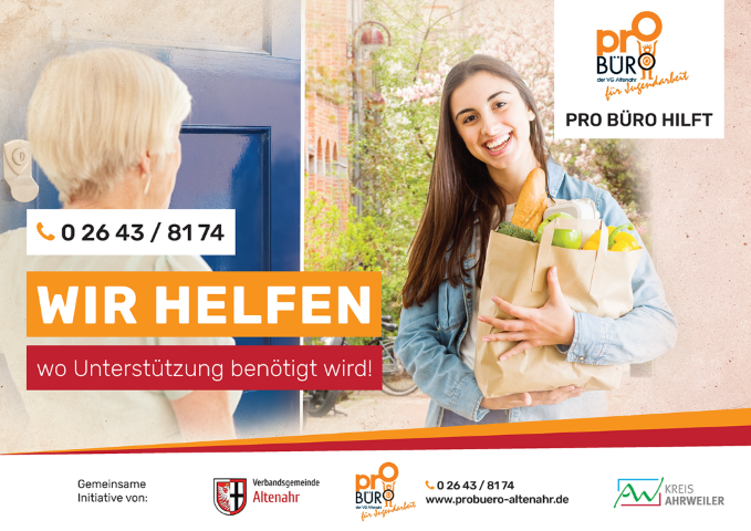 Plakat pro buero hilft Mittel Klein