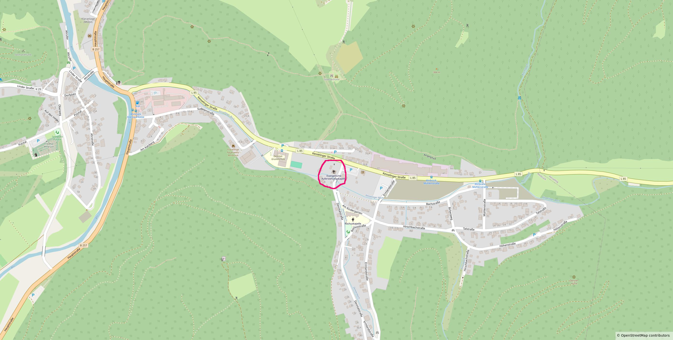 Auferstehungskapelle Karte