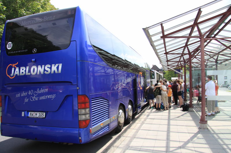 Abfahrt zum Zeltlager Wißmannsdorf bei Bitburg